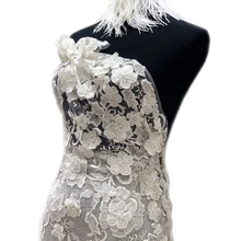 Bridal Luxury Quality Pearl Beaded White Floral Mesh Embroidered 3D Flower Lace Fabric Applique for Wedding Dresses By the Yard
Bridal Luxury Quality Pearl Beaded White Floral Mesh Embroidered 3D Flower Lace Fabric Applique for Wedding Dresses By the Yard