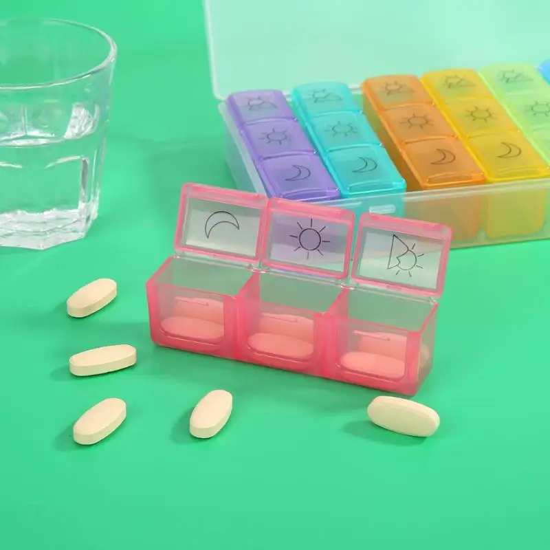 21 Grids 7 Days Pill Box Not Reacting with Acids and Bases Insulation Weekly Medicine Tablet Dispenser Jewelry Storage Box
21 Grids 7 Days Pill Box Not Reacting with Acids and Bases Insulation Weekly Medicine Tablet Dispenser Jewelry Storage Box