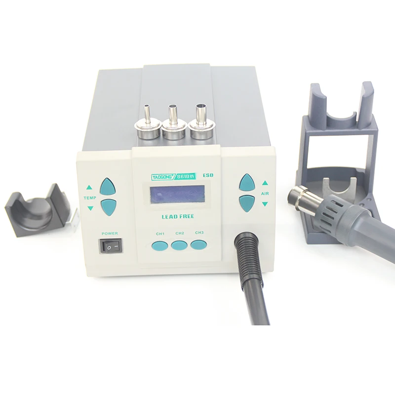 Desoldering Station Mobile Phone Repair Chip 1000W High Air Volume YAOGONG 861DW Digital Display Three Custom Channels
Desoldering Station Mobile Phone Repair Chip 1000W High Air Volume YAOGONG 861DW Digital Display Three Custom Channels