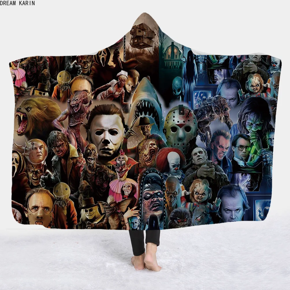 2019 NEW Hot style hoodie cape magic hat blanket children's siesta wearing hat horror film series blankets for beds
2019 NEW Hot style hoodie cape magic hat blanket children's siesta wearing hat horror film series blankets for beds
