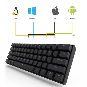 61 Keys Accessory Notebook Mini Wireless Backlit Mechanical Keyboard Bluetooth 4.0 RGB Type C USB Office Dual Mode PC Portable
61 Keys Accessory Notebook Mini Wireless Backlit Mechanical Keyboard Bluetooth 4.0 RGB Type C USB Office Dual Mode PC Portable
