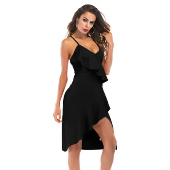 2020 Fashion Ruffles Solid Women's Dress Casual Sexy Backless Sleeveles Tunic Beach Cross Strap Mini Female Dresses Vestidos
2020 Fashion Ruffles Solid Women's Dress Casual Sexy Backless Sleeveles Tunic Beach Cross Strap Mini Female Dresses Vestidos