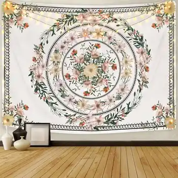 Indian Mandala Tapestry Wall Hanging Flower Psychedelic Tapestry Wall Hanging Decor for Living Room Bedroom Bohemian Plant Print
Indian Mandala Tapestry Wall Hanging Flower Psychedelic Tapestry Wall Hanging Decor for Living Room Bedroom Bohemian Plant Print
