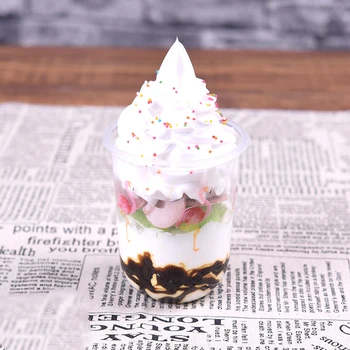 Simulated ice cream sundae model Fake Sundae Ice Cream Model plastic ice cream Fruit cup Sundae Sample props display molds
Simulated ice cream sundae model Fake Sundae Ice Cream Model plastic ice cream Fruit cup Sundae Sample props display molds