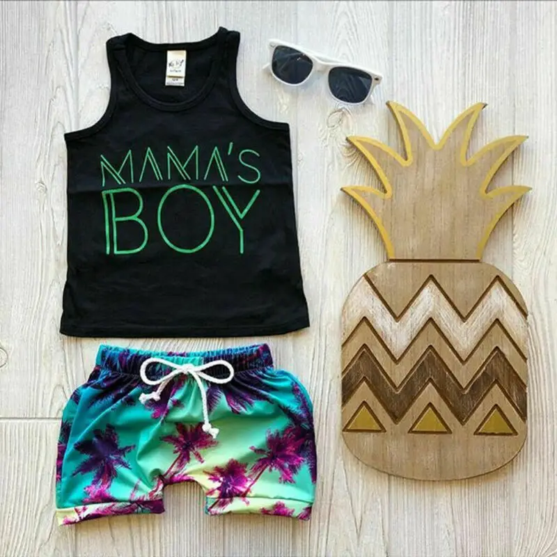 0-24M Baby Boy Clothes Sleeveless Tops T-Shirts+Print Shorts Pants 2pcs Summer Beach Outfits Set 
0-24M Baby Boy Clothes Sleeveless Tops T-Shirts+Print Shorts Pants 2pcs Summer Beach Outfits Set