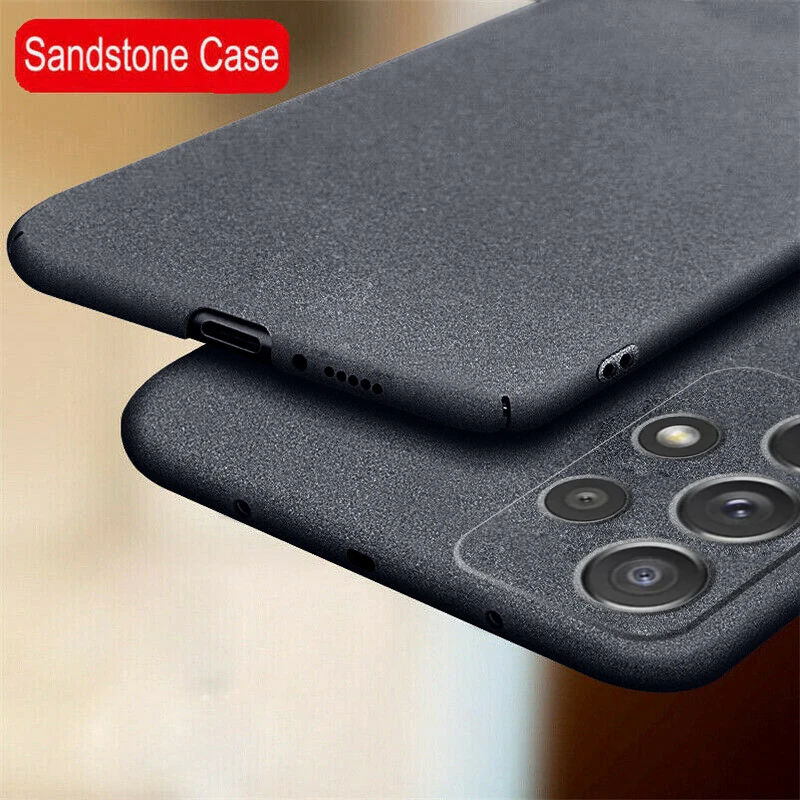 

Ultra-Thin Slim Matte Sandstone Case For Samsung Galaxy A54 A53 5G S23 FE S22 S21 S23 S24 Ultra Hard PC Case