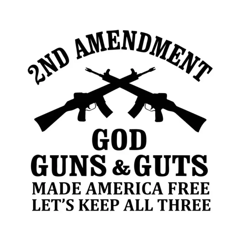 Hot Creative Dieu Guns & Guts Made America Let's Free Keep All Three Body Car Sticker Body Pvc 14cm X 14cm
Hot Creative Dieu Guns & Guts Made America Let's Free Keep All Three Body Car Sticker Body Pvc 14cm X 14cm