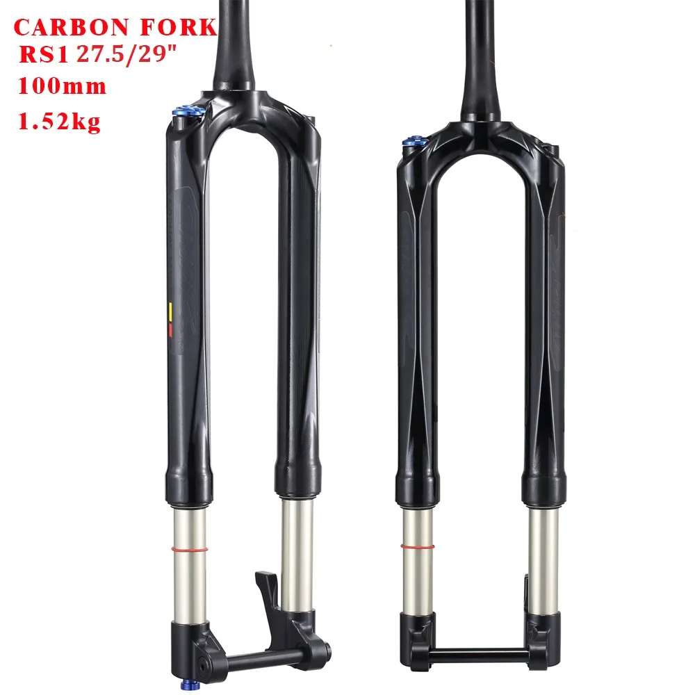 RS1 Carbon Fork MTB 100*15mm 27.5 29 inch Bicycle Fork ACS Solo Predictive Steering Suspension Oil and Gas Fork Thru Axle
RS1 Carbon Fork MTB 100*15mm 27.5 29 inch Bicycle Fork ACS Solo Predictive Steering Suspension Oil and Gas Fork Thru Axle