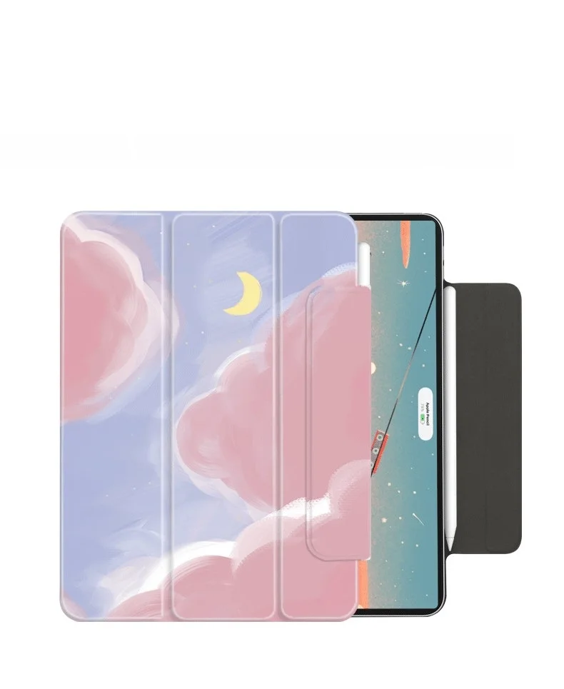 Умный чехол для iPad Air 4 10 9 2020 с двойным зажимом подставкой Pro 11 2018 надежной