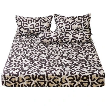 Bedding Set Long Pillowcase Leopard Printed Fitted Sheet Mattress Cover With Elastic 100% Polyester Full Queen Twin Bed Cover
Bedding Set Long Pillowcase Leopard Printed Fitted Sheet Mattress Cover With Elastic 100% Polyester Full Queen Twin Bed Cover