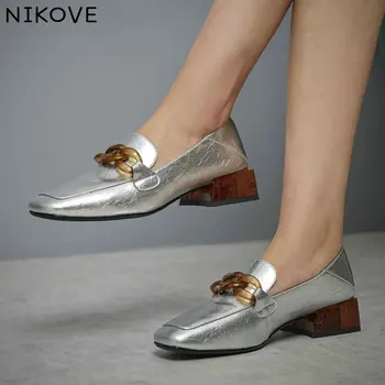 NIKOVE 2020 Classic Summer Women Pumps Shoes Leather+PU Square Low Heel Square Toe Solid Casual Black Fashion Shoes Size 34-42
NIKOVE 2020 Classic Summer Women Pumps Shoes Leather+PU Square Low Heel Square Toe Solid Casual Black Fashion Shoes Size 34-42