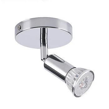 3W LED Ceiling Light 1Head Swiveling Light GU10 360 Degree Adjust Angle Lighting Fixtures AC85-265V
3W LED Ceiling Light 1Head Swiveling Light GU10 360 Degree Adjust Angle Lighting Fixtures AC85-265V