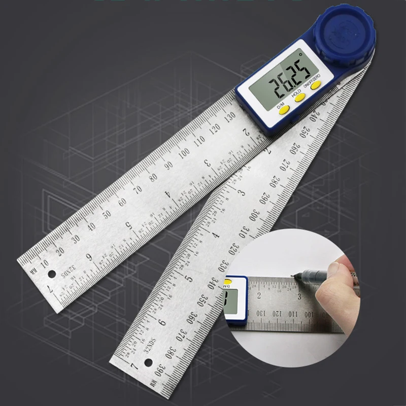 Digital display angle 360° angle measuring instrument LCD level ruler 200mm multifunctional protractor protractor measuring tool
Digital display angle 360° angle measuring instrument LCD level ruler 200mm multifunctional protractor protractor measuring tool
