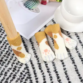 4pcs Chair Leg Socks Cloth Floor Protection Knitting Wool Socks Anti-slip Table Legs Furniture Feet Sleeve Cover Cat Scratching
4pcs Chair Leg Socks Cloth Floor Protection Knitting Wool Socks Anti-slip Table Legs Furniture Feet Sleeve Cover Cat Scratching