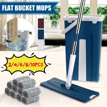 Free Hand Washing Flat Mop with Bucket Lazy 360 Rotating Magic Mop With Squeezing Floor Cleaner Mop Household Cleaning Tool
Free Hand Washing Flat Mop with Bucket Lazy 360 Rotating Magic Mop With Squeezing Floor Cleaner Mop Household Cleaning Tool