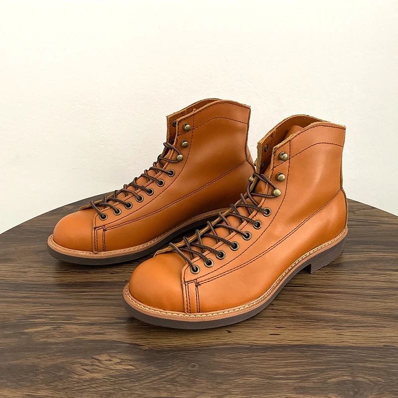 New Handmade Wings Casual Men Shoes Vintage British Real Cow Leather Ankle Boots Tooling Work Round Toe Motorcycle Boots Autumn
New Handmade Wings Casual Men Shoes Vintage British Real Cow Leather Ankle Boots Tooling Work Round Toe Motorcycle Boots Autumn