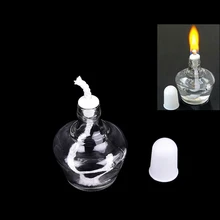 90 мм (H) X 40 мм (D) 60 мл утолщенная стеклянная Спиртовка для нагрева спиртовой лампы для двигателя перемешивания Модель двигателя Стирлинга(China)