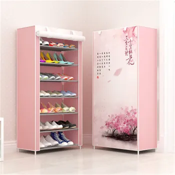 Simple Dustproof Shoe Rack, Thickened Non-Woven Fabric, Multi-Layer Shoe Rack, Assembled Assembly, Storage, Shoe Cabinet, Shoema
Simple Dustproof Shoe Rack, Thickened Non-Woven Fabric, Multi-Layer Shoe Rack, Assembled Assembly, Storage, Shoe Cabinet, Shoema