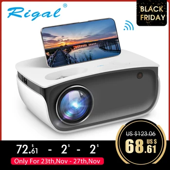 Rigal RD850 Mini Projector Native 720P WiFi Proyector Android IOS Smartphone for 1080P Video HD LED Projetor Home Theater Beamer 
Rigal RD850 Mini Projector Native 720P WiFi Proyector Android IOS Smartphone for 1080P Video HD LED Projetor Home Theater Beamer