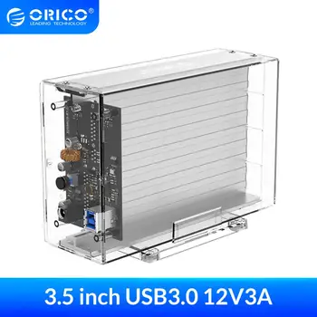 ORICO 3.5 inch 2 Bay Hard Drive Enclosure Transparent SATA to USB3.0 Type-B HDD Box Case with Holder 12V3A Power Adapter
ORICO 3.5 inch 2 Bay Hard Drive Enclosure Transparent SATA to USB3.0 Type-B HDD Box Case with Holder 12V3A Power Adapter