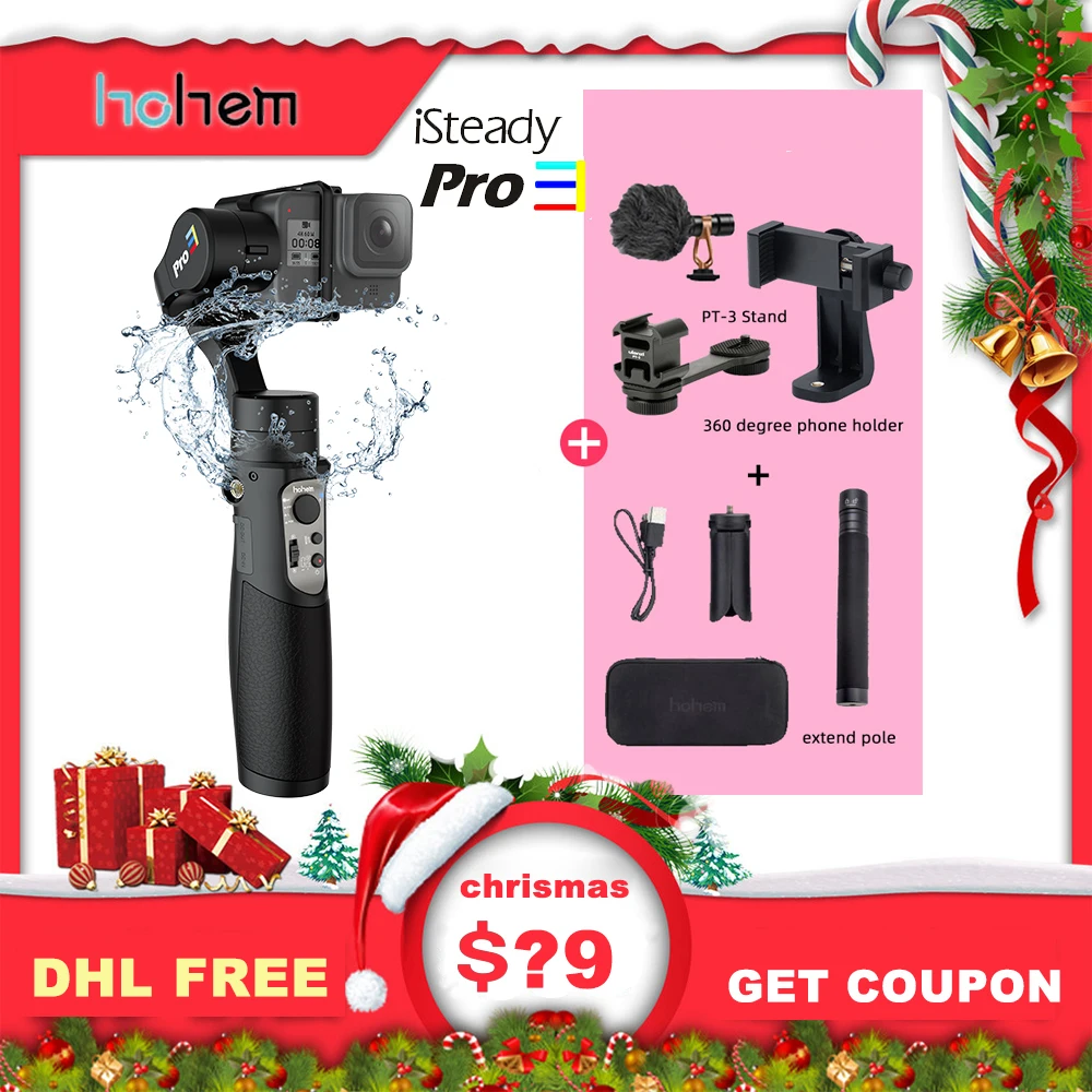 3 осевой Ручной Стабилизатор hohem iSteady Pro для экшн камеры DJI Osmo стабилизатор