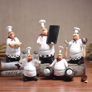Retro Chef Model Ornaments Resin Crafts Mini Chef Figurines White Top Hat Cook Home Kitchen Restaurant Bar Coffee Decor
Retro Chef Model Ornaments Resin Crafts Mini Chef Figurines White Top Hat Cook Home Kitchen Restaurant Bar Coffee Decor