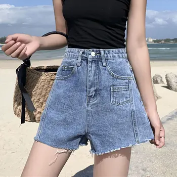 Denim Shorts Women Loose 2020 Summer New Korean Version Of The High Waist Boyfriend Style Wide Leg Straight Shorts 
Denim Shorts Women Loose 2020 Summer New Korean Version Of The High Waist Boyfriend Style Wide Leg Straight Shorts