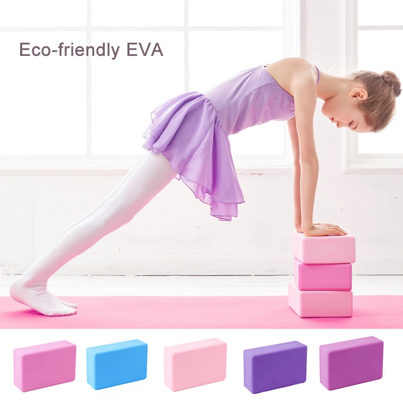 

EVA Yoga Bricks Bolster Pillow Cushion Sport Pilates Block Yoga Supplies Workout Cubes Home Exercise Equipment 15*7.5*23cm