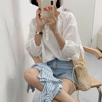 Spring and summer round neck button irregular long-sleeved shirt blusasa mujer de moda vadim shein blouse women blusas plus size
Spring and summer round neck button irregular long-sleeved shirt blusasa mujer de moda vadim shein blouse women blusas plus size