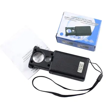 30X 60X w/ LED Light Pull-type Jewelry Magnifier Mini Pocket Hand Magnifying Glass Portable Microscope Loupe Optical Lens Tool
30X 60X w/ LED Light Pull-type Jewelry Magnifier Mini Pocket Hand Magnifying Glass Portable Microscope Loupe Optical Lens Tool