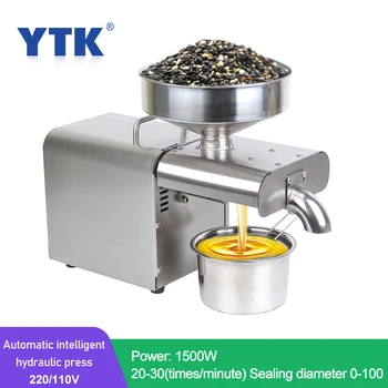 Temperature Controlled 110V / 220V Automatic Cold Press Peanut Coconut Oil Press, Sunflower Seed Oil Press1500W(Max)
Temperature Controlled 110V / 220V Automatic Cold Press Peanut Coconut Oil Press, Sunflower Seed Oil Press1500W(Max)
