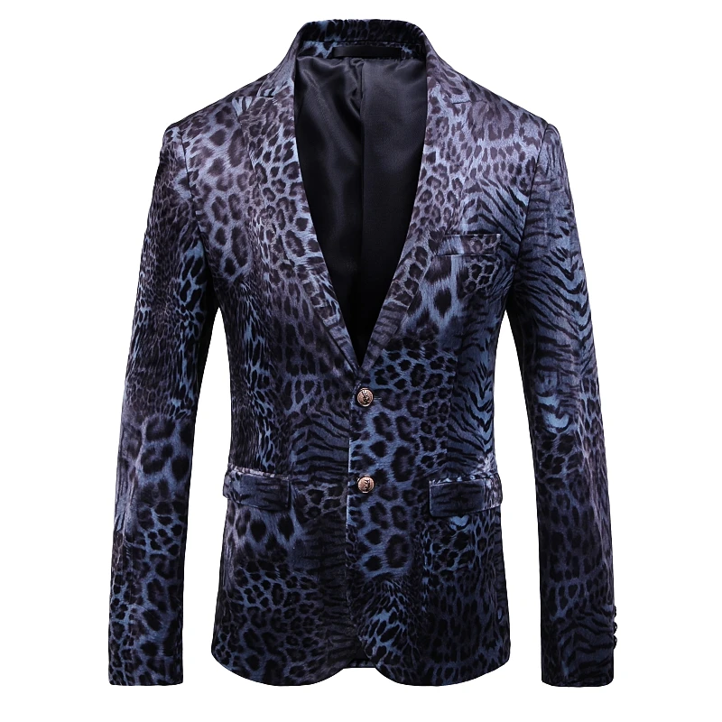 Autumn Luxury Leopard Print Blazer Masculino Slim Fit Men Blazer Hombre Plus Size 5xl Stage Cloth For Dj Singer Chaqueta Hombre
Autumn Luxury Leopard Print Blazer Masculino Slim Fit Men Blazer Hombre Plus Size 5xl Stage Cloth For Dj Singer Chaqueta Hombre