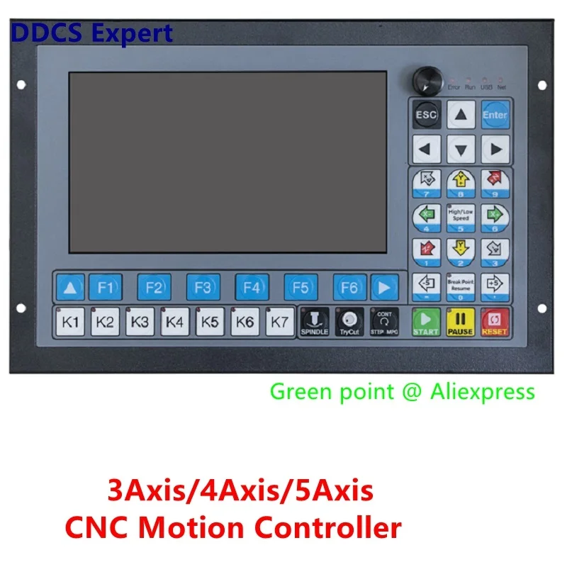 

DDCS Expert Standalone CNC Motion Offline Controller 1MHz G Code For CNC Machining And Engraving Support 3 /4 /5 Axis PWM Output