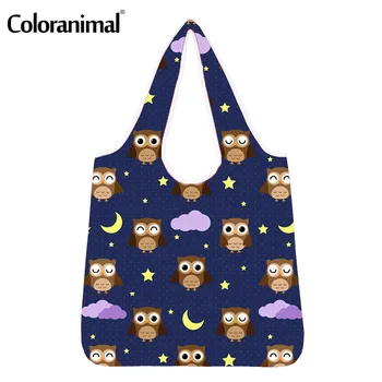 Coloranimal Lovely Fashion Owl Cartoon Print Shopper Bags Grocery Bags for Women Large Storage Eco-Friendly Bags Ladies Tote Bag
Coloranimal Lovely Fashion Owl Cartoon Print Shopper Bags Grocery Bags for Women Large Storage Eco-Friendly Bags Ladies Tote Bag