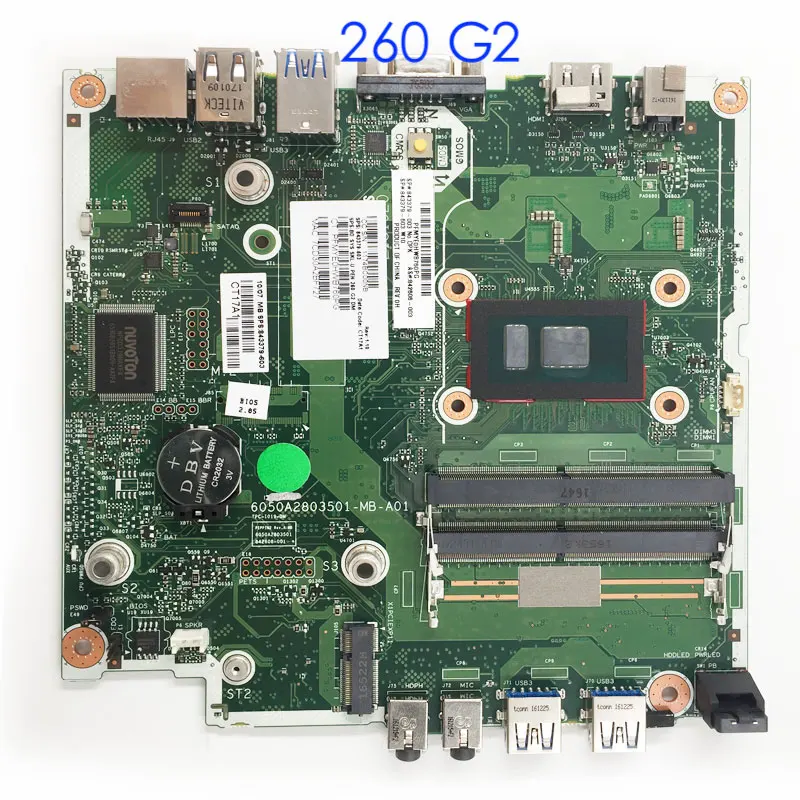 

For HP 260 G2 Motherboard 6050A2803501-MB-A01 843379-003 842606-003 Mainboard 100% tested fully work free shipping