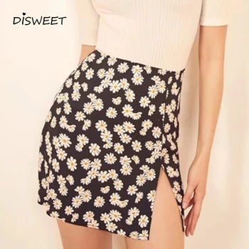 Simple Floral Print High Waist Skirt Woman Korean Wide Loose Fork Summer Skirt Ladies Casual Slim Zip Women's Skirt 2020
Simple Floral Print High Waist Skirt Woman Korean Wide Loose Fork Summer Skirt Ladies Casual Slim Zip Women's Skirt 2020