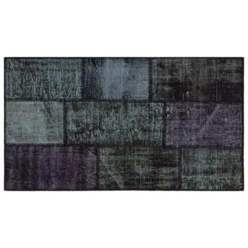 Handmade Black Vintage Overdyed Patchwork Area Rug 080x150 Cm-2'7''X4'11''
Handmade Black Vintage Overdyed Patchwork Area Rug 080x150 Cm-2'7''X4'11''