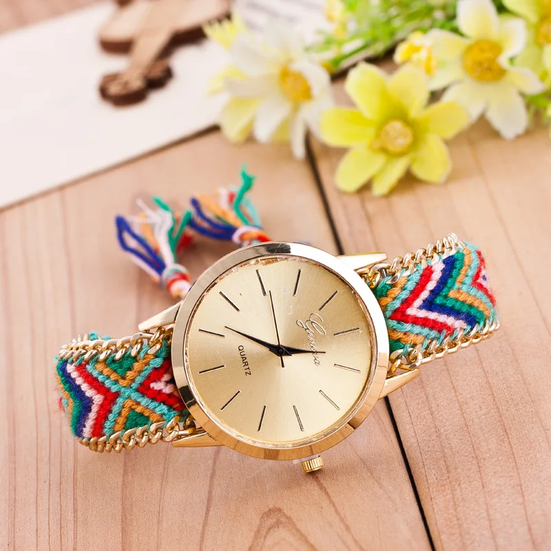 Hot Selling National Style Hand-woven Watch Strap Watch Multi-color Carrying Strap Wrist Strap Watch
Hot Selling National Style Hand-woven Watch Strap Watch Multi-color Carrying Strap Wrist Strap Watch