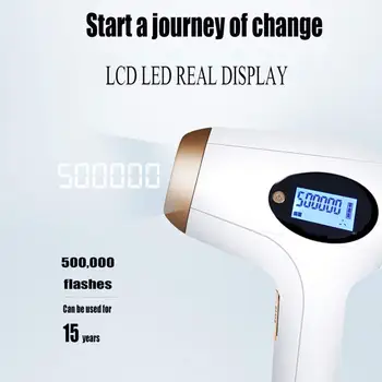 

500,000 Flashes IPL Permanent Hair Removal Laser Facial Body Profesional Painless Hair Remover Device For Women & Man Home Use