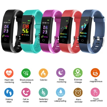 115Plus Smart Band Fitness Tracker Bracelet Heart Rate Blood Pressure Smartband Bluetooth Wristband for fitbits Smart Watch
115Plus Smart Band Fitness Tracker Bracelet Heart Rate Blood Pressure Smartband Bluetooth Wristband for fitbits Smart Watch