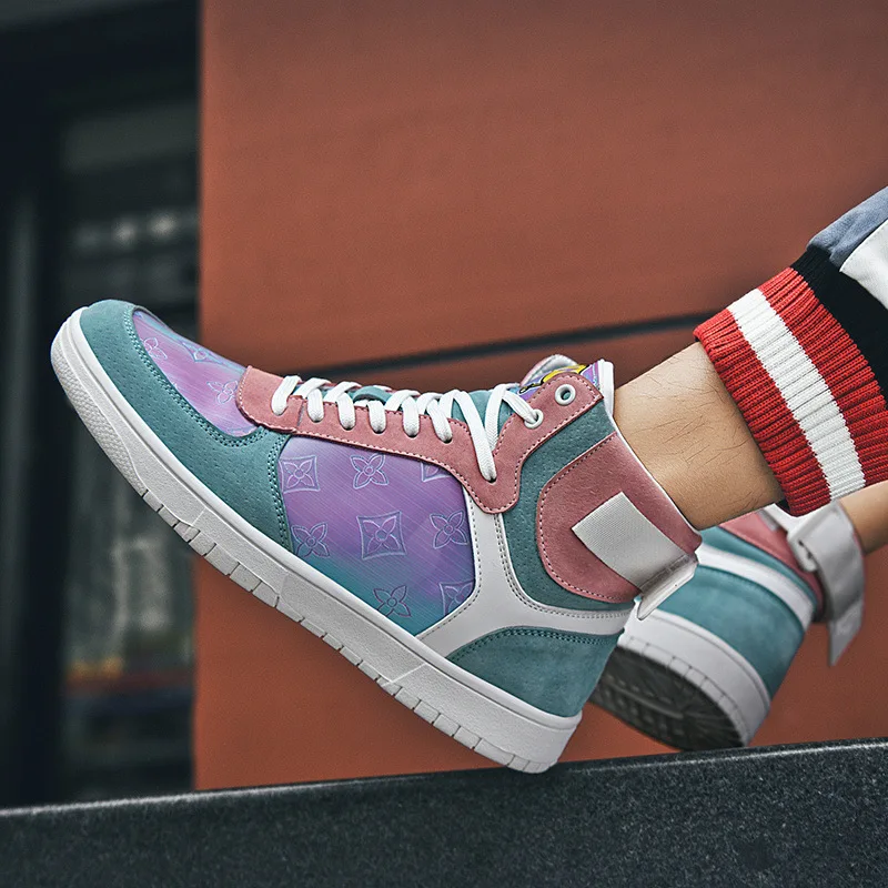 Fashion Sports High Top Unisex Breathable Sports Trainers Women Stretch Sneakers Flat Lace Up Walking Shoes J1-89
Fashion Sports High Top Unisex Breathable Sports Trainers Women Stretch Sneakers Flat Lace Up Walking Shoes J1-89