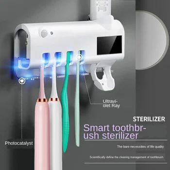 Intelligent Ultraviolet Sterilization Toothbrush Sterilizer Multi-Function Toothpaste Wall-Mounted Shelves
Intelligent Ultraviolet Sterilization Toothbrush Sterilizer Multi-Function Toothpaste Wall-Mounted Shelves