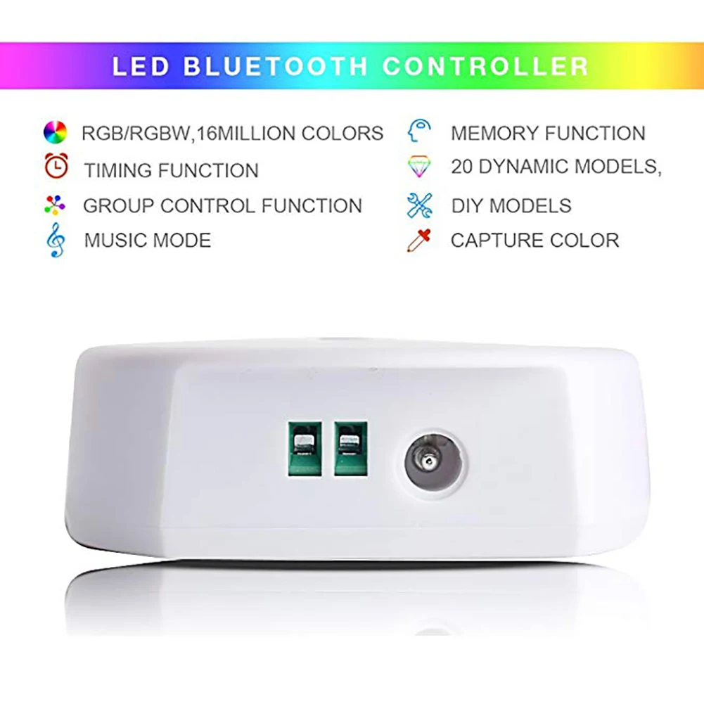 DC12-24V RGB RGBW UFO Bluetooth 16 Million Colors IOS Android LED Controller Timing Function Group Control Music Mode
DC12-24V RGB RGBW UFO Bluetooth 16 Million Colors IOS Android LED Controller Timing Function Group Control Music Mode