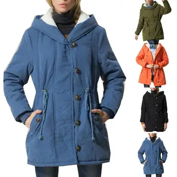 Women Hooded Coats Parkas winter mid-long Coat Parka oversize Solid Color jacket Coats women thick jackets Coats down jacket
Women Hooded Coats Parkas winter mid-long Coat Parka oversize Solid Color jacket Coats women thick jackets Coats down jacket