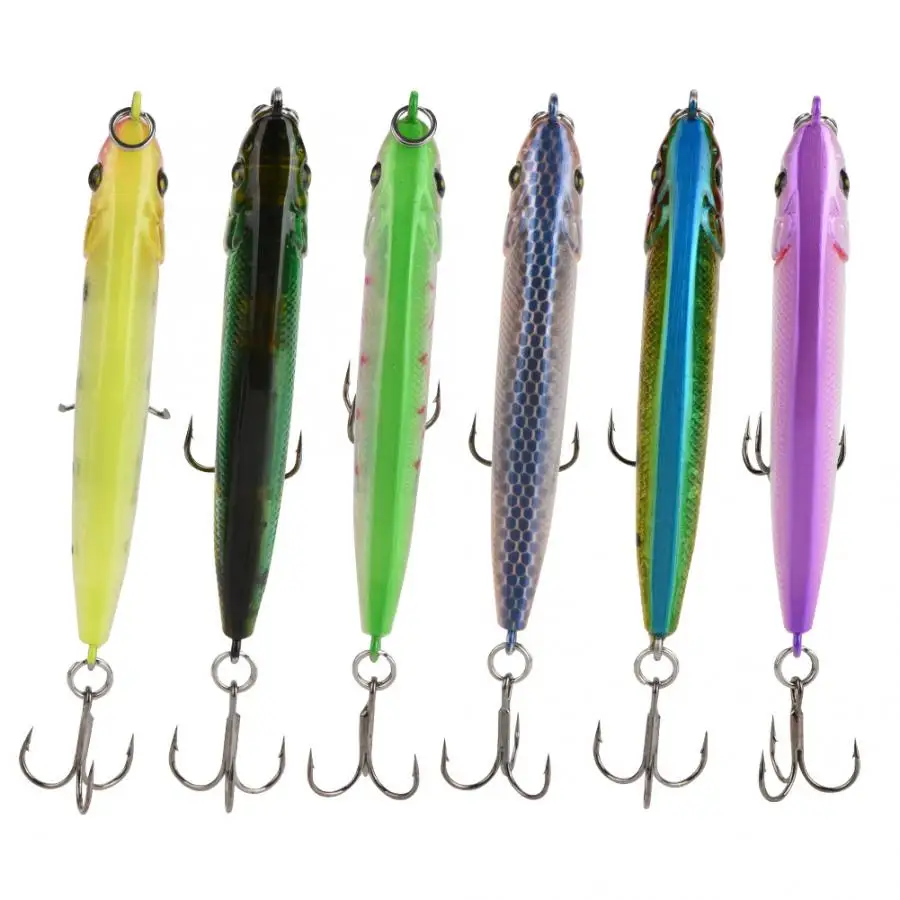 7.2cm 11g Fishing Lure Hard Pencil Fishing Baits Artificial Crankbait Minnow Lure with 2 Treble Hooks 3D Eyes for Angling
7.2cm 11g Fishing Lure Hard Pencil Fishing Baits Artificial Crankbait Minnow Lure with 2 Treble Hooks 3D Eyes for Angling