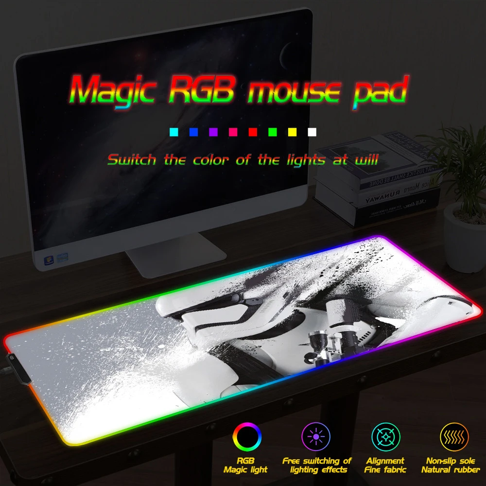 FFFAS Latest popular mouse pad LED light lock A very cool look High definition printing bottom antiskid RGB multiple colors
FFFAS Latest popular mouse pad LED light lock A very cool look High definition printing bottom antiskid RGB multiple colors