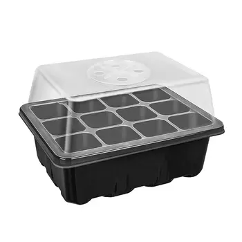 12 Holes Plastic Nursery Box Plant Germination Tray Planter With Lids Hydroponic Seeds Grow Box Seedling Tray Garden Supplies
12 Holes Plastic Nursery Box Plant Germination Tray Planter With Lids Hydroponic Seeds Grow Box Seedling Tray Garden Supplies