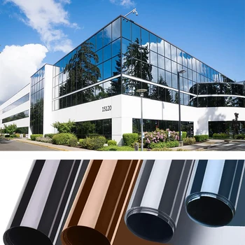 4M Heat Control Reflective Mirrored Window Film One Way Solar Stickers Mirror Effect Privacy Self-adhesive Window Glass Tint
4M Heat Control Reflective Mirrored Window Film One Way Solar Stickers Mirror Effect Privacy Self-adhesive Window Glass Tint