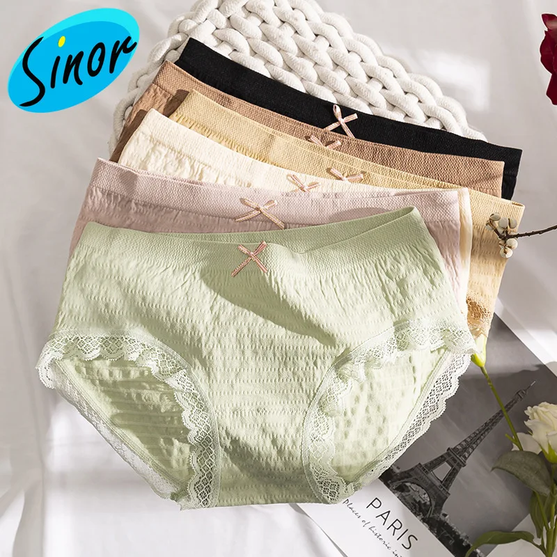 Bubble Pants Girl's Mid-Waist Triangle Women's Panties Cotton Graphene Antibacterial File Large Size Sexy Lace Underwear Women
Bubble Pants Girl's Mid-Waist Triangle Women's Panties Cotton Graphene Antibacterial File Large Size Sexy Lace Underwear Women