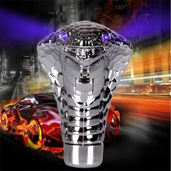 Cobra Snake Car Gearbox handle Led Eyes 3 modes glow Gear Shift lever Knob Car modification
Cobra Snake Car Gearbox handle Led Eyes 3 modes glow Gear Shift lever Knob Car modification